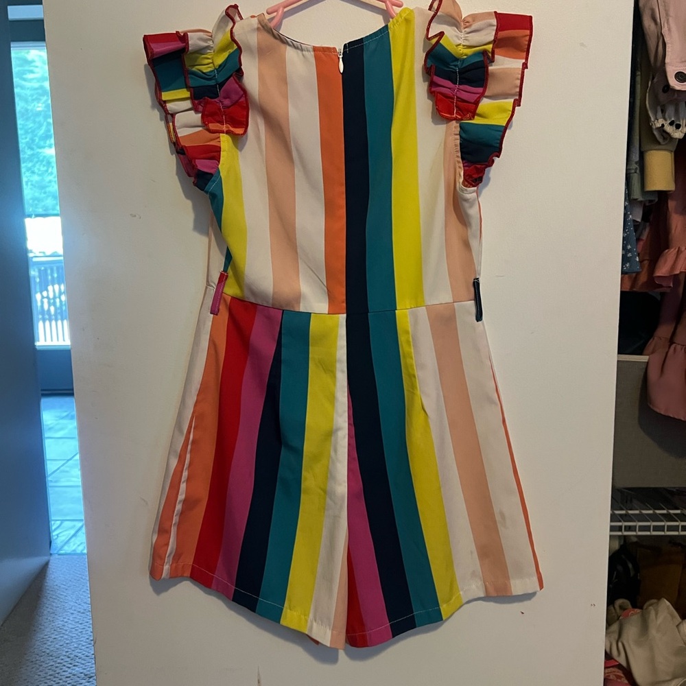 SHEIN Multicolor Striped Romper